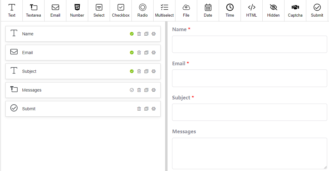 Add form element